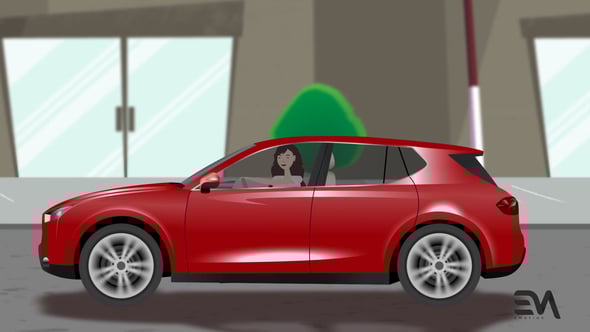 Driving Car, Video Displays ft. car animation & cartoon animation - Envato