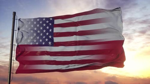 USA Flag Morphing Transition Animation