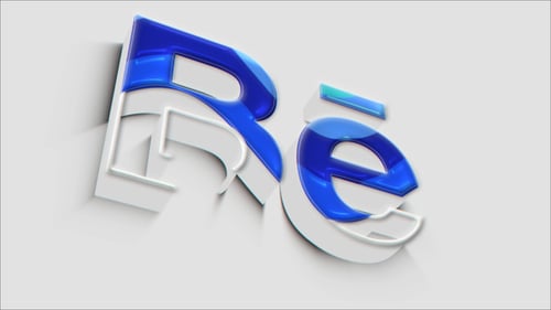Modern 3D Glossy Logo Reveal Animation