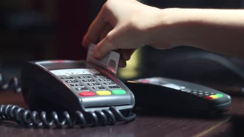 Person Using The Terminal