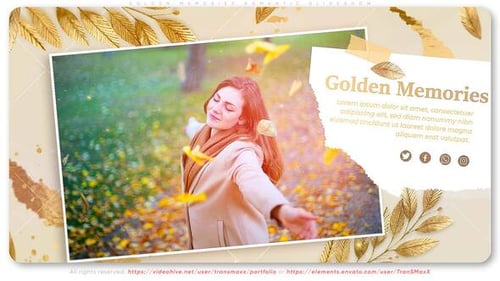 Golden Memories Romantic Slideshow