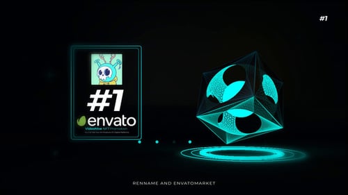 Futuristic Digital Cube Logo Reveal Animation