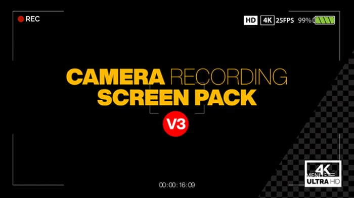 Camera Recording Screen Interface Overlay Alpha, Interface Effects ...