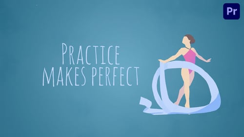 Dynamic Sports Motivation Ribbon Motion Graphic