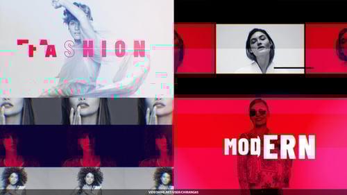 Dynamic Glitch Text Opener for Fashion Videos