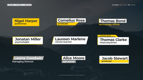 Lower Thirds Clean | Premiere Pro
