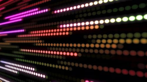 Futuristic Colorful Digital Light Trails Moving Background