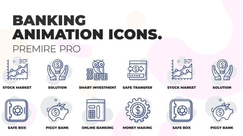 Banking & Finance - Animation Icons (MOGRT)