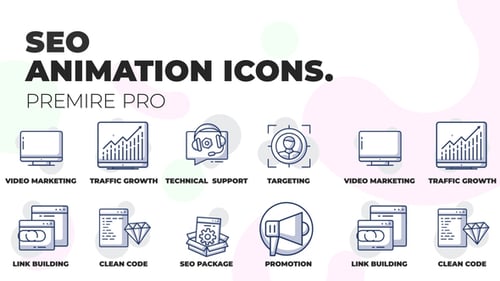 Animated SEO Service Icons Pack
