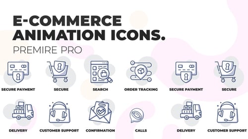 E-сommerce - Animation Icons (MOGRT)