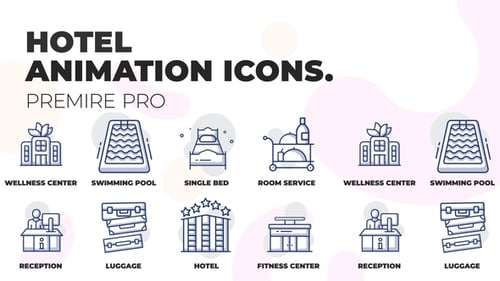 Hotel - Animation Icons (MOGRT)