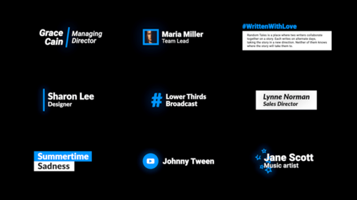 Clean Animated Lower Thirds for Broadcast and Corporate Presentations