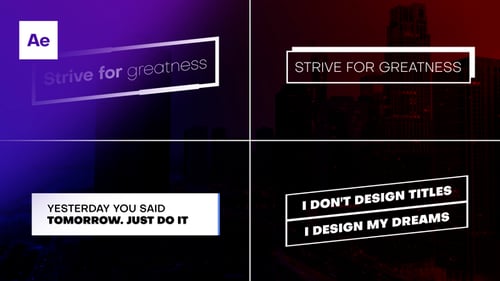 Minimal Animated Titles