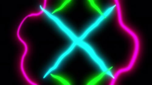 Fondo abstracto con garabatos ligeros Loop