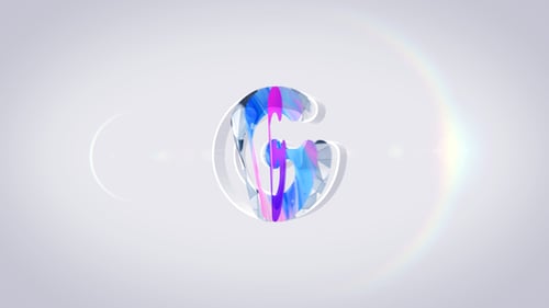 Abstract Fluid Morphing 3D Logo Reveal