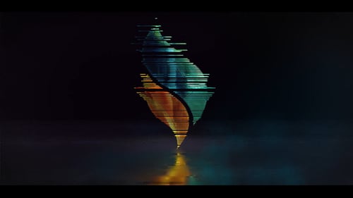 Cinematic Glitch Logo Intro