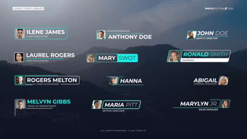 Lower Thirds Photo Edition | Premiere Pro