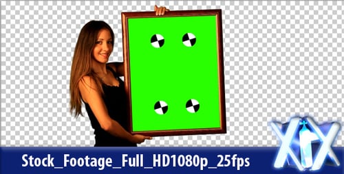 Woman Holding A Frame