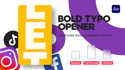 Instagram Bold Typo Opener
