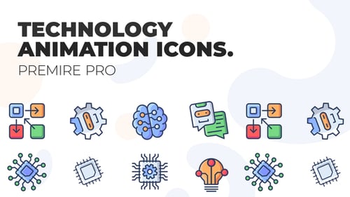 Digital technology - MOGRT UI Icons