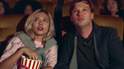 People Audience Watching Movie in Cinema Theater