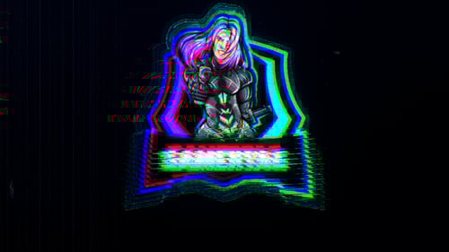 Futuristic Glitch Tech Logo Intro