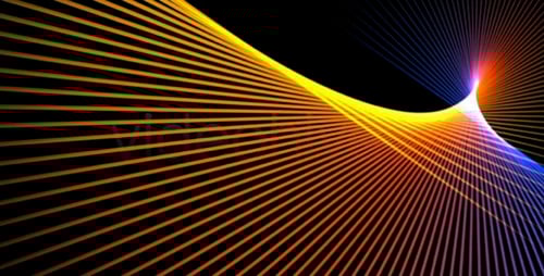 Dynamic Abstract Light Rays Animation