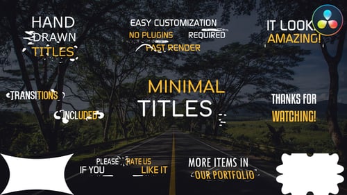Minimal Titles | DaVinci Resolve