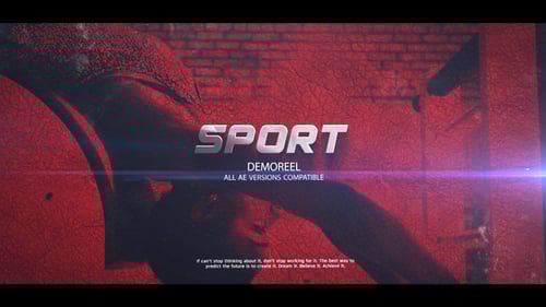 High-Energy Sport Promo with Glitch and Cinematic Text Effects