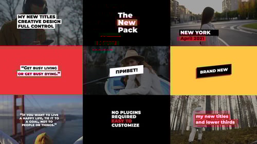 Modern Clean Auto-Resizing Titles and Dynamic Lower Thirds Pack