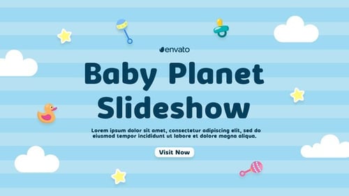 Charming Baby Photo Slideshow with Animated Elements