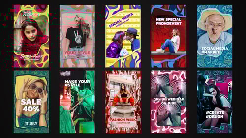 Colorful Instagram Stories