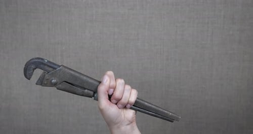 Screw Tool in Woman Hand