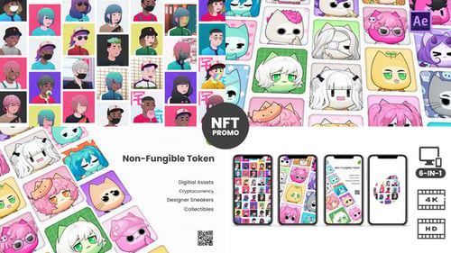 Animated Digital Collectibles NFT Showcase Promo