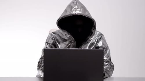 Computer Hacker Silver Jacket