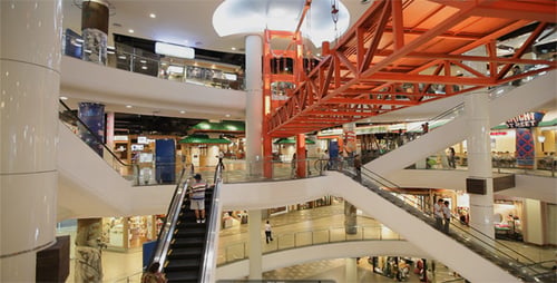 People Enjoying Their Time At Shopping Mall