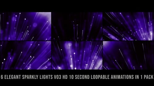 Elegante funkelnde Lichter Violett V03