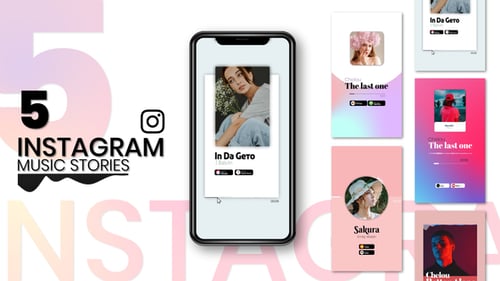Modern Music Visualizer Instagram Story Template