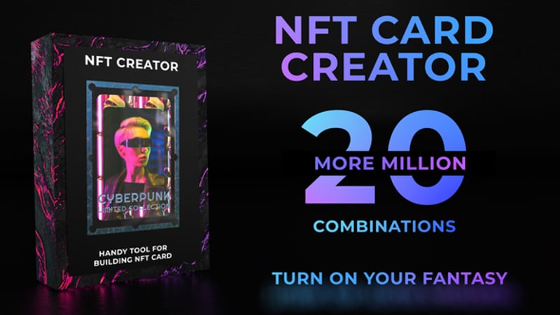 NFT Card Creator, Elements ft. nft & 3d nft - Envato