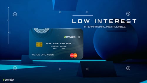 Modern Credit Card Promotion with Digital Motion Graphics