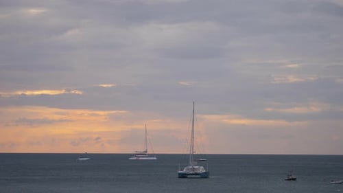 Scenic Seascape Timelapse on Phuket Island