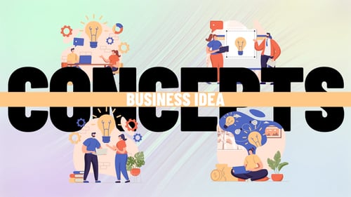 Animated Business Ideas: Modern Concepts, Brainstorming, and Growth Explainer