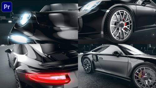 Logo de corrida de carros esportivos Intro\_Premiere Mogrt