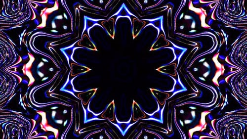 Abstract Kaleidoscope Hypnotic Motion Background Loop