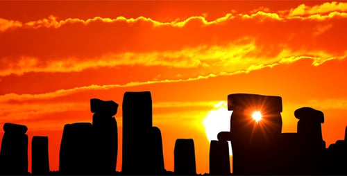 Stonehenge Silhouette at Sunset