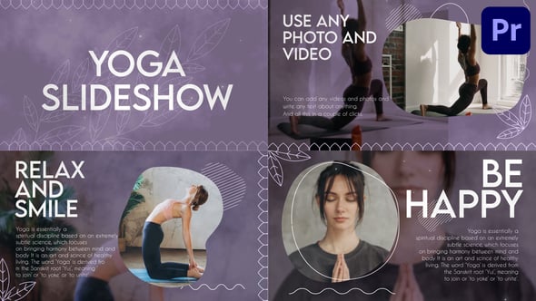 Yoga Slideshow for Premiere Pro, Openers ft. 4k & body - Envato