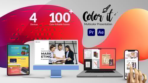Color it - Multicolor Web and App Promo