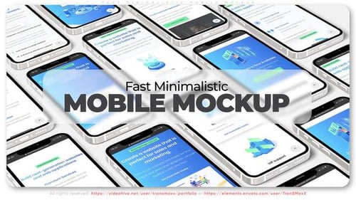 Clean Mobile App and Website Presentation Mockups