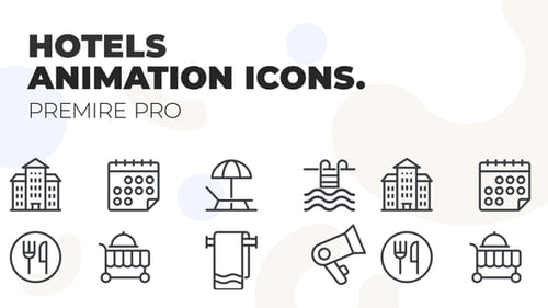 Hotels - MOGRT UI Icons