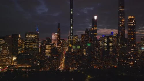 Cena da Cidade Noturna